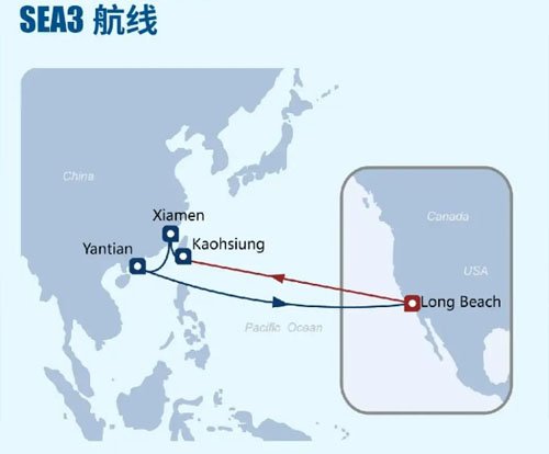 1719311128920318.jpg 中远海运美西快线SEA3航线图